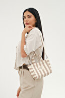 Light Brown Bold Striped