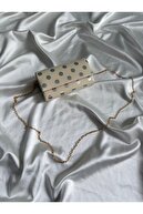 Cream Silver Polka Dot
