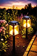 2 X 55CM RECHARGEABLE SOLAR GARDEN LIGHTS