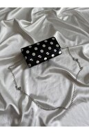 Black Silver Polka Dot