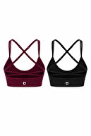 Burgundy - Black