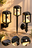 2 solar charged double-color wall lamps