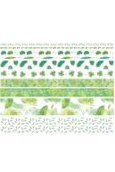 YEŞİL KIRTASİYE Yaprak Tasarımlı Desenli Kağıt Bant Seti Washi Tape