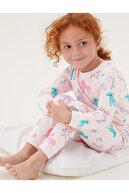 Marks & Spencer Saf Pamuklu 2'li Unicorn Desenli Pijama Takımı