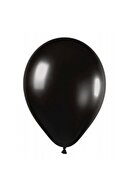 New Eco 10 Adet Gold Siyah Beyaz Sedefli Metalik Parlak Balon Helyum Gazı Uyumlu