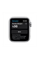 Apple Watch Series 6 Gps 40 Mm Gümüş Rengi Alüminyum Kasa Ve Beyaz Spor Kordon