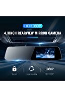 SpySoft Yeni Ince Tasarım Fulhd 1080p Kameralı Dikiz Aynası Geri Görüş Kameralı Park Sensörü