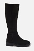 Trendyol Shoes Siyah Süet Kadın Çizme TAKAW22CZ0015