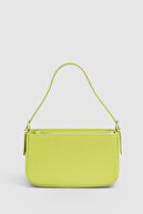 Housebags Kadın Neon Yeşil Tokalı Ayarlanabilir Askılı Baguette Çanta 208