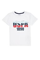 US Polo Assn Beyaz Erkek Çocuk T-Shirt