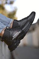 Riccon Siyah Siyah Unisex Sneaker Bot 0012109