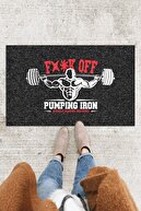 Monnhein No Pain No Gain Kapı Önü Paspası Dekoratif Kapı Paspası Dış