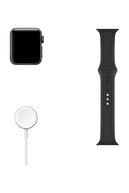 Apple Watch Seri 3 Gps 38mm Space Grey Aluminium Case With Black Sport Band