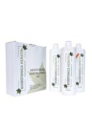 Biobotanica Brezilya Fönü Keratini 3'lü Set - Tuzsuz Şampuan/keratin/saç Kremi 3 X 1000 ml