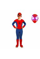 Spiderman Işıklı Spiderman Kostümü Örümcek Adam Kostüm