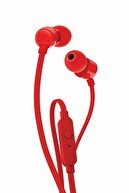 JBL T110 Mikrofonlu Kulak Içi Kulaklık Kırmızı