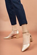 owwo club Aria; Kadın, Gold , Bilekten Zincirli, Klasik Topuklu Ayakkabı