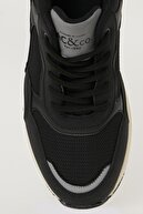 Altınyıldız Classics Erkek Siyah Casual Spor Sneaker Ayakkabı