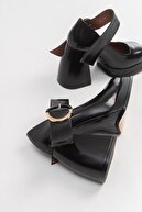 Luvi Mabel Siyah Mat Rugan Kadın Topuklu Ayakkabı