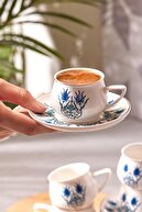 Karaca Iznik Yeni Form 6 Kişilik Kahve Fincanı Takımı