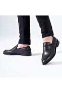 CZ London Hakiki Deri Erkek Loafer Bağcıksız Klasik Ayakkabı