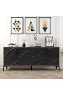 Walnut / Black Marble