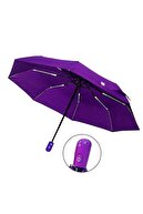 Umbrella Şemsiye Mor Tam Otomatik Rüzgarda Kırılmayan
