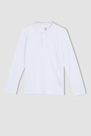 Defacto Erkek Çocuk Basic Polo Yaka Pamuklu Uzun Kollu Tişört
