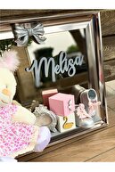 Gondol Çikolata Aynalı Özel Tasarım Ayıcıklı Bebek Kapı Süsü