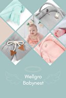 Wellgro Melek Kanatlı Anne Yanı Bebek Yatağı Babynest-gri ,ilk Yatağım, Oyuncak Barlı Bebek Yuvası
