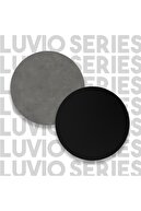 Yurudesign Luvio Orta Sehpa Metal Ayaklı Çekmeceli Beton-siyah Lv18-rl