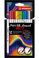 Stabilo Pen 68 Brush Arty 12'li Keçeli Kalem Seti