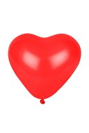 Huzur Party Store Kırmızı Kalpli Balon 10 Adet 12 Inç 30 Cm Parti Konsept Düğün Nişan Nikah Sevgili Doğum Günü Balonu