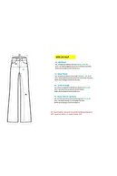 its basic Kadın Gri Füme Renk Wide Leg Kalıp Beli Lastikli Yüksel Bel Jean