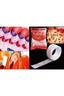 Deniz Party Store Balon Yapıştırma Bandı Çift Taraflı 100 Adet