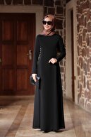 Rana Zenn Kadın Siyah Beste Elbise