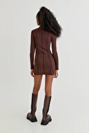 Pull & Bear Dikiş Detaylı Mini Elbise