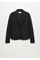 Mango Kadın Siyah Kalıplı Takım Blazer Ceket