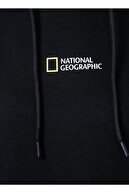 National Geographic C-w-sahra Kapüşonlu Oversize Düz Siyah Kadın Sweatshirt