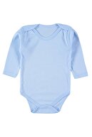 hepbaby Erkek Bebek Gri-mavi 2 Adet Uzun Kollu Bebek Body