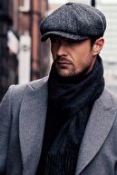 mercantoptan Erkek Gri David Beckham Model Peaky Blinders Kasket Şapka