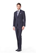Kip Tkm-625 Mono Yaka Fitted Düz Lacivert Erkek Takım Elbise