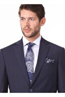 Kip Tkm-625 Mono Yaka Fitted Düz Lacivert Erkek Takım Elbise