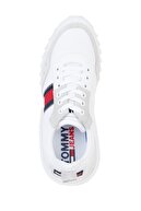 Tommy Hilfiger Kadın Beyaz Sneaker Tommy Jeans Fashion Runner EN0EN01199