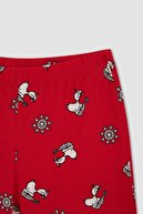 Defacto Fit Kız Çocuk Snoopy Lisanslı Regular Fit Uzun Kollu Pamuklu Pijama Takım