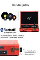 GDL Retro Çanta Pikap T317b Kırmızı (Bluetooth-şarjlı)