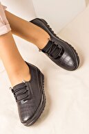 Lal Shoes & Bags Areca Kadın Rahat Ortopedik Günlük Ayakkabı-siyah