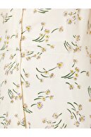 Koton Düğme Detaylı Desenli Kolsuz Maxi Elbise