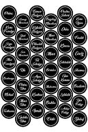 colortouch Siyah 107 Adet Baharat Bakliyat Kuruyemiş Kavanoz Sticker Etiketi