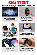 SMARTEST Supen Nabız&tansiyon Ölçer Arama Özellikli Çift Tuş T500 Son Sürüm Ios&android Uyumlu Akıllı Saat